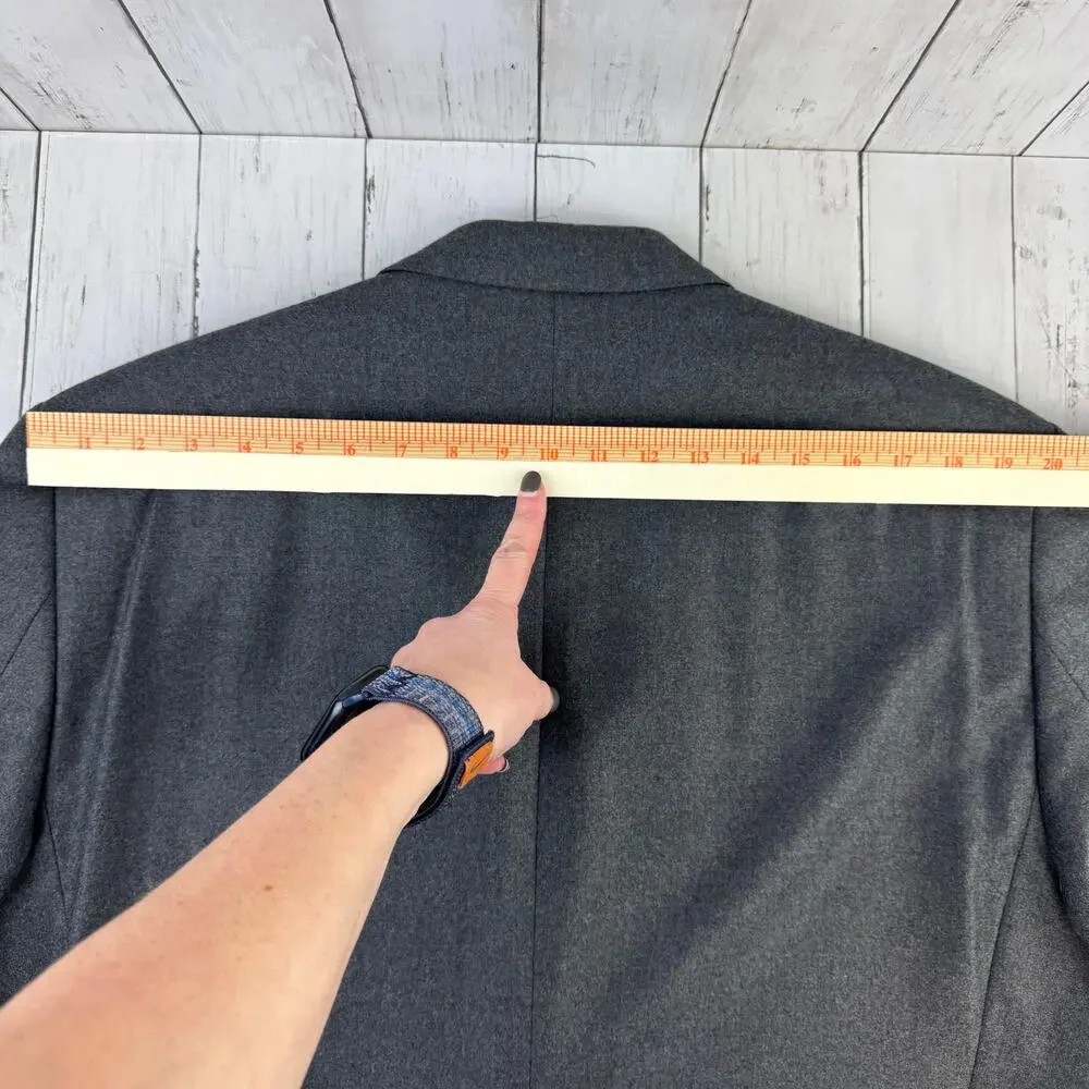 Lauren Ralph Lauren Lord & Taylor Gray Felted Wool Sport Coat Jacket Blazer 44L
